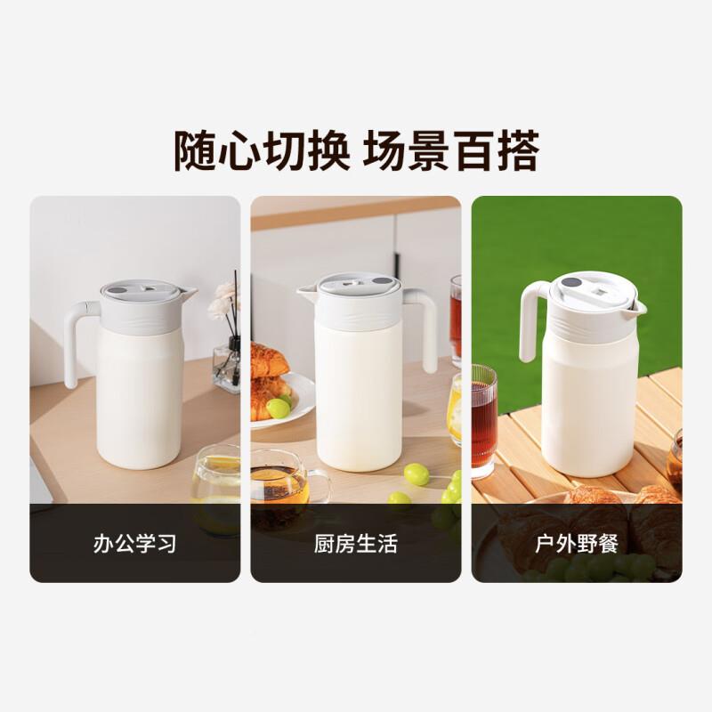 格保710温壶温显不锈钢内胆大容家量保温用壶暖壶全真空热水壶开