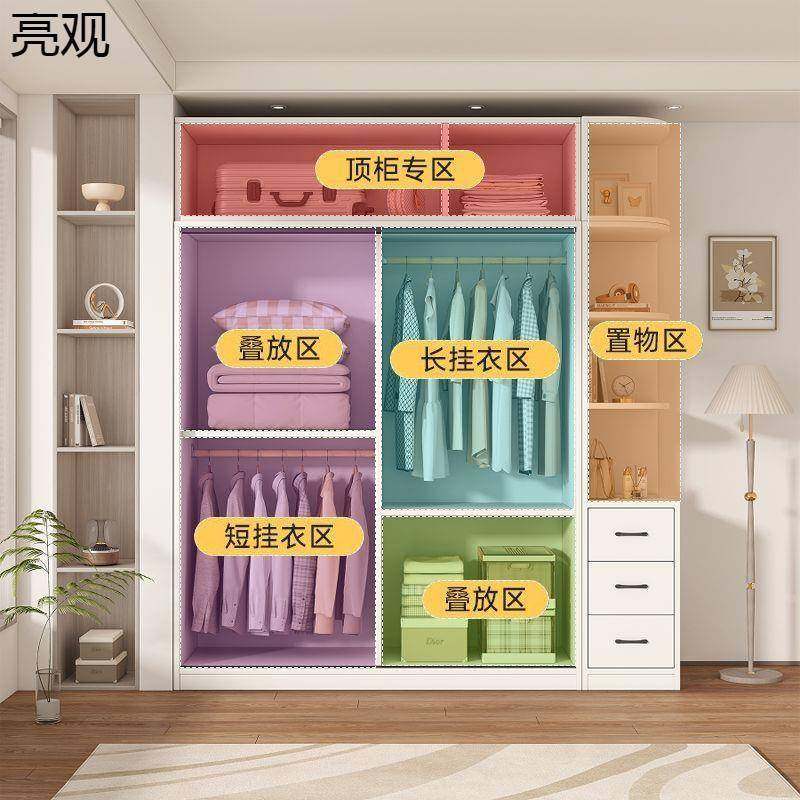 衣房柜卧室家用全实木推拉门出租202衣5年新爆款儿722童简易款组