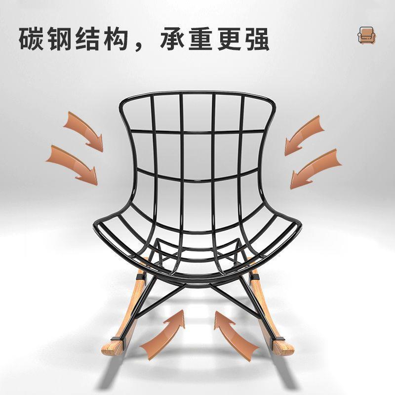 轻奢摇椅躺椅人休懒闲家用摇椅厅卧摇室阳台单ALE人蜗客牛椅沙发