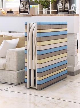 单人午睡床叠小一型家用大人单层铁床办公住室EOI陪护床院午折休