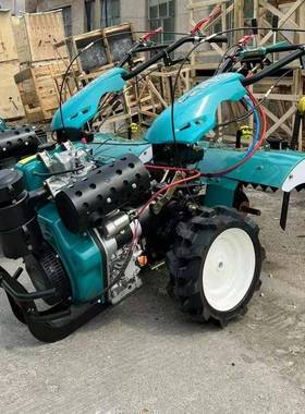 厂优惠1机95型柴耕油微耕机 山地果园松土地 直XFN连式四工驱旋耕