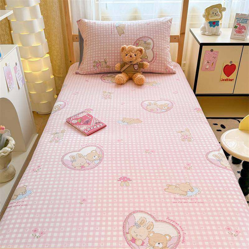 学生宿舍纯棉笠单件JAD90x190床六面全床包垫保罩单人褥子护套,床上用品,床裙,淘宝优惠券,粉丝福利购,淘宝优惠卷