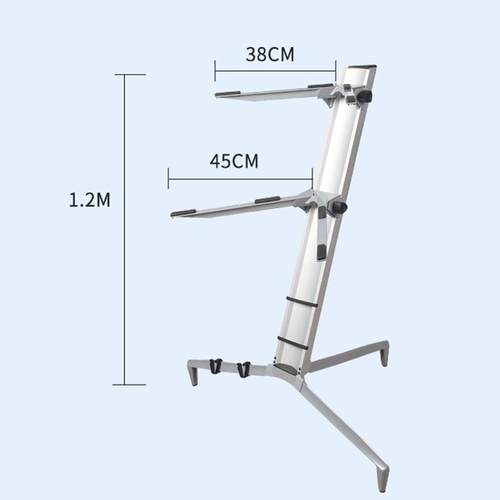 MBP层电子琴支架mid子i键盘合双架成器电钢琴架可电琴展示飞机架