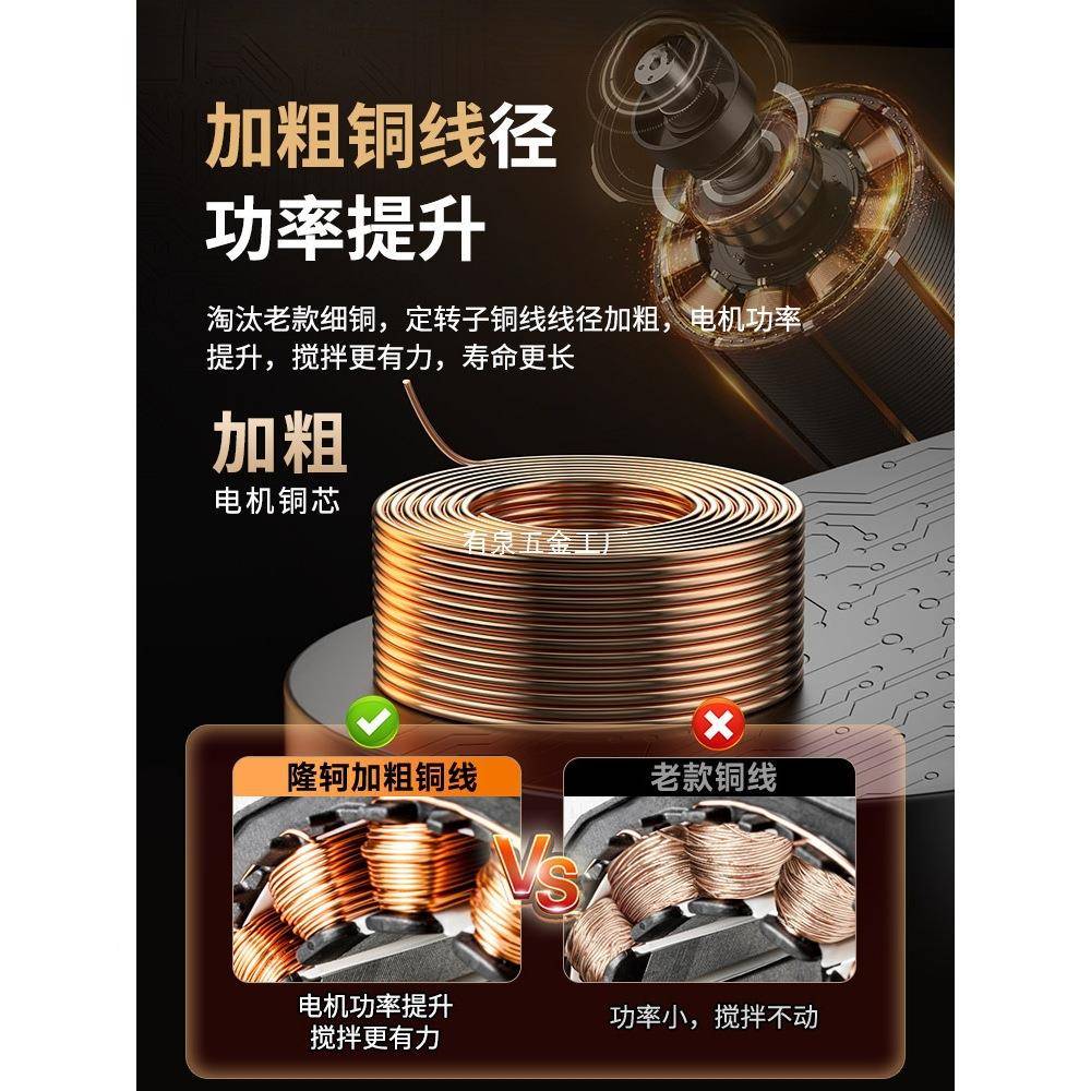 手持水泥浆砂打灰机腻子507用拌机油漆工地大功率工级电搅动搅拌
