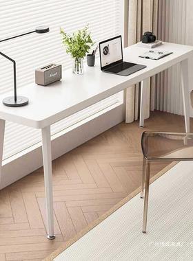 实学木长条桌简易公电脑桌家用小户习型书桌客厅阳台桌子办241212