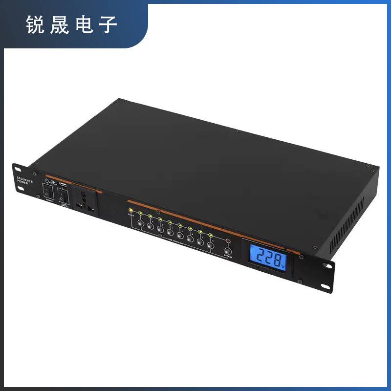 Q908 8路9路电源时序器带电压显示插口电源管理器控制器舞台演出