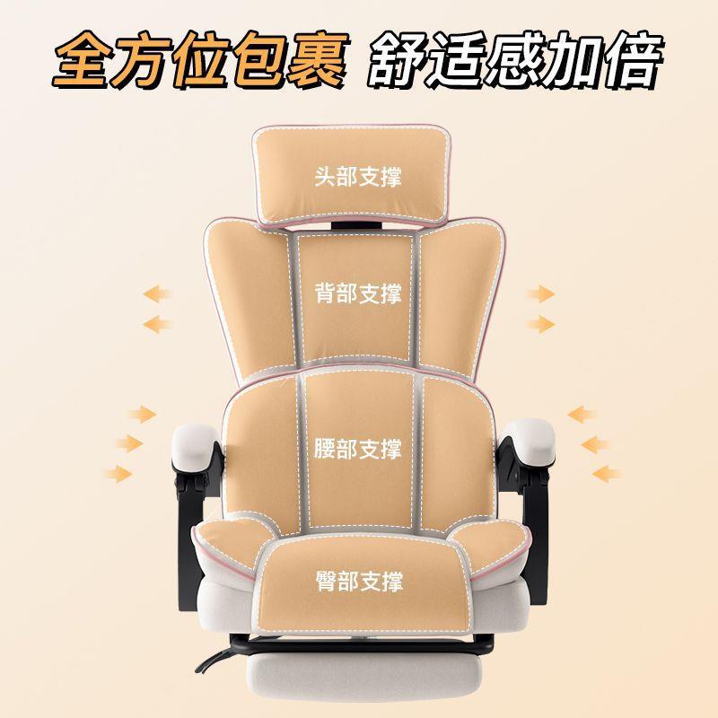 朗域轩品工电脑家用沙可发椅直播OMJ躺人体学电竞椅子舒适久坐转