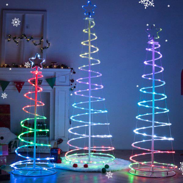 圣诞树发光灯装饰店铺商场橱窗氛围节日活动户外摆件装扮场景布置