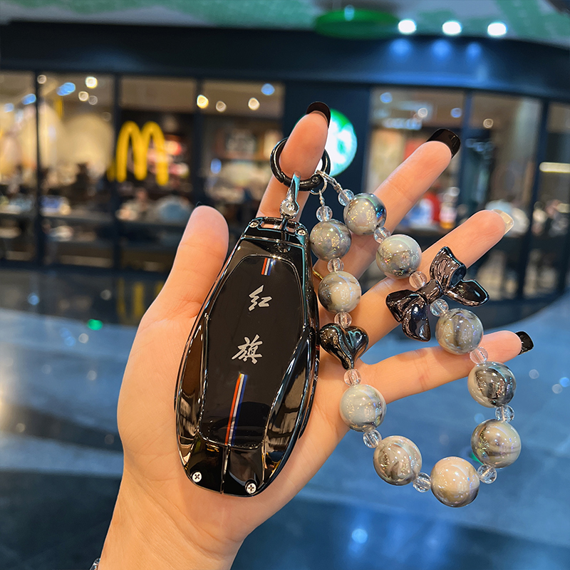 2023款红旗钥匙套新h5高级h9/hsD5包hs7/eqm5汽车保护壳扣女男