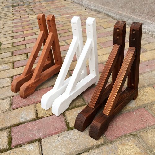 炭化新款b白色碳化红色防腐木栅栏木篱笆围栏单边网片脚