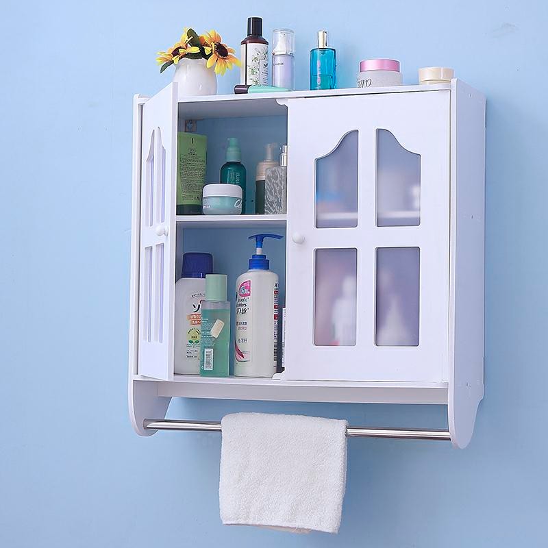 简约浴室c吊柜镜柜置物架壁柜柜卫生间阳台储物柜收纳架搁物架防