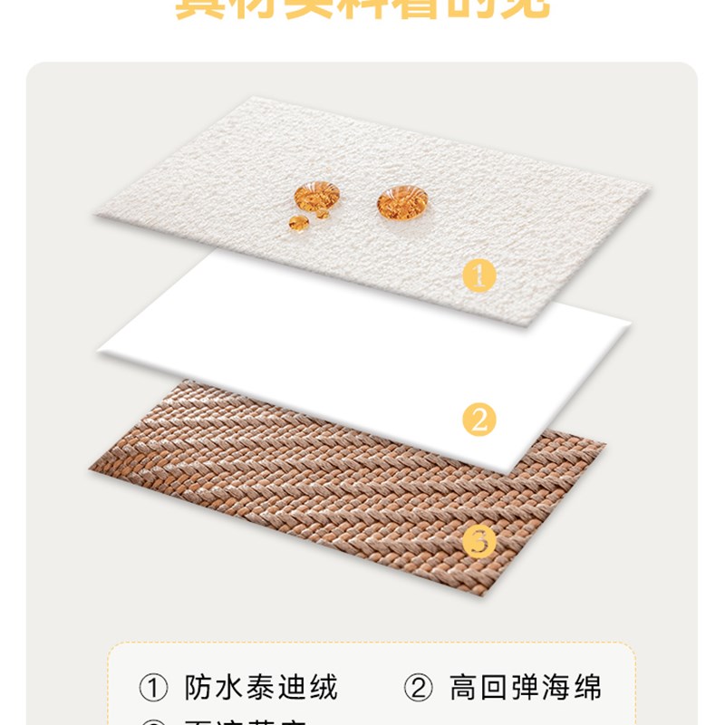 2023夏季新款双面藤席飘窗垫窗台垫F阳台垫子定制卧室四季海绵坐