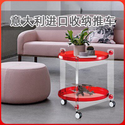 利快意大利进口可移动收纳推车整理架厨房客厅小推车厨房置物架