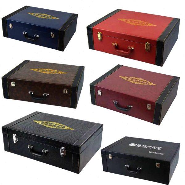 挂盘空盒陶瓷看盘赏盘坐盘包装盒皮盒包装盒古玩盘仿皮箱高端盒子,家居饰品,饰品盒,淘宝优惠券,粉丝福利购,淘宝优惠卷