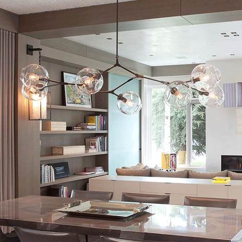 后分子灯现代简约客字厅吊灯魔豆卧室欧餐厅艺术工业北风人树叉分