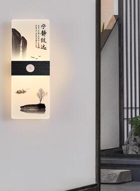 人体画应壁灯楼梯楼道过感道创意中国60029水墨壁画风灯现代简约