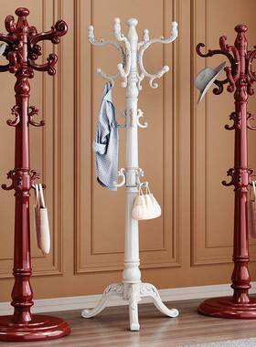 实衣木衣帽架地衣架大衣架晾衣架衣帽挂落12597挂衣服架欧式架置