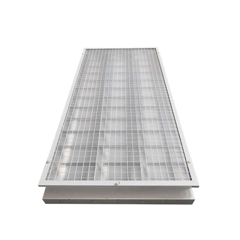 灯盘装镜面哑1200X300明铝灯盘T5T8多规格1200*光60网格格0栅灯盘