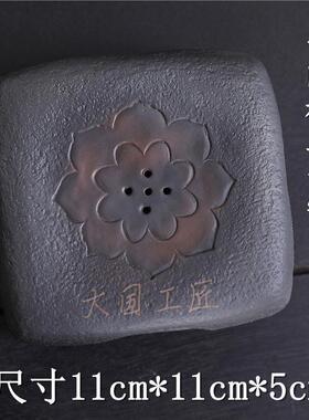 方星大师紫陶壶承禅意35737敦煌佛像壶垫复古风天高茶桌茶摆件档