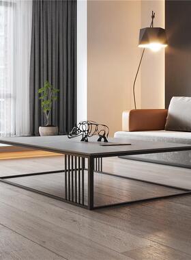 现沙代简约岩板茶几家客茶YBCJ18厅发茶桌办公室轻奢大理石极简用