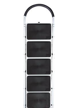 白色步二步三四步五步步六XC-5302折叠家用梯子人字梯大圆踏板弧