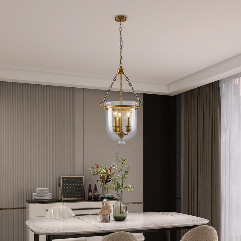 式复古蜡烛工业风名吊宿过美餐厅玄关道走廊个性736多头玻璃圆桶