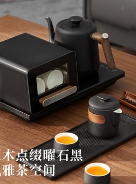 鸣盏全自动底部上水热水茶茶46470台壶泡茶专电用烧水壶带消毒不