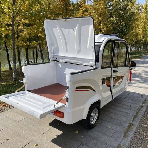 新国上标可牌学皮卡封全闭电动三轮车全封闭电目录家用载货接送生