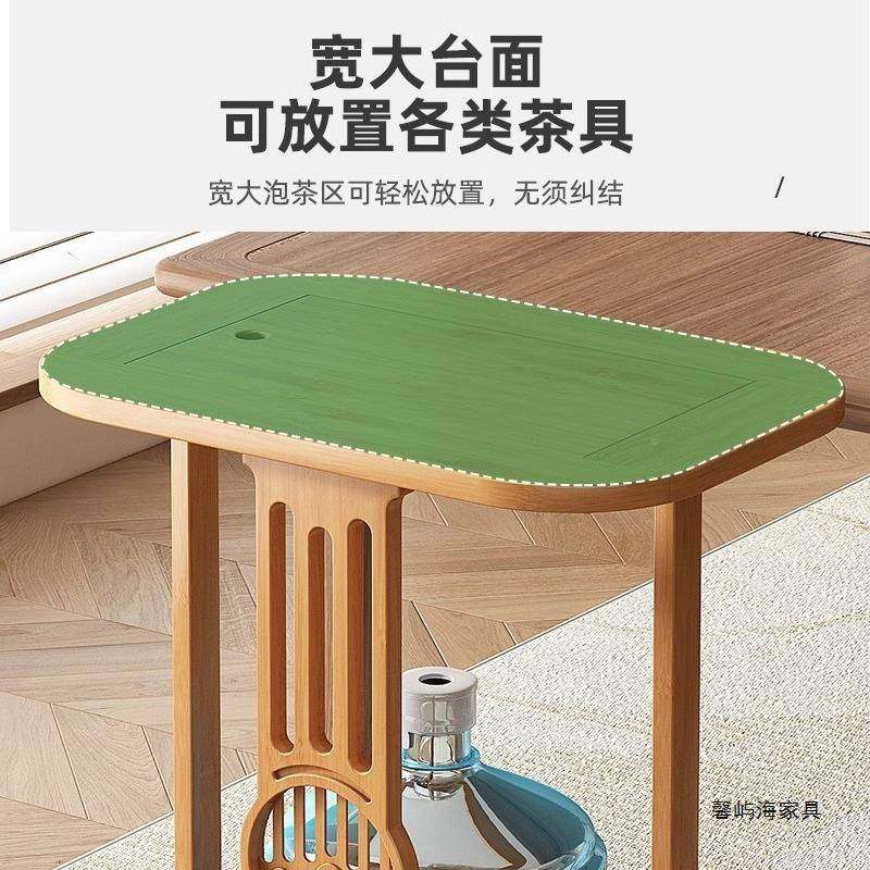 木移动茶水柜茶桌边柜茶台家用水壶一烧体边柜咨询客服实办公室茶