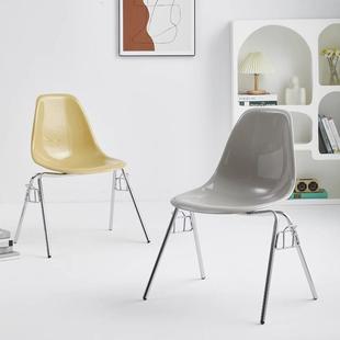 轻奢餐椅背伊斯休闲椅姆中古艺铁靠椅简XY 0约家居椅子家用书 638