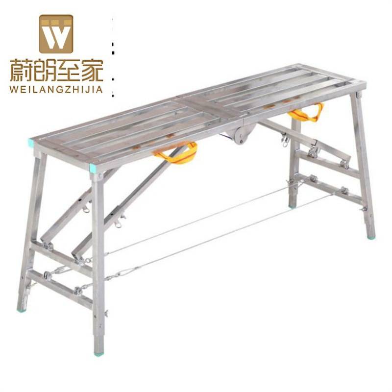 。家庭铁凳子折叠工地泥工便携装修加强木工平台伸缩批灰加长耐用