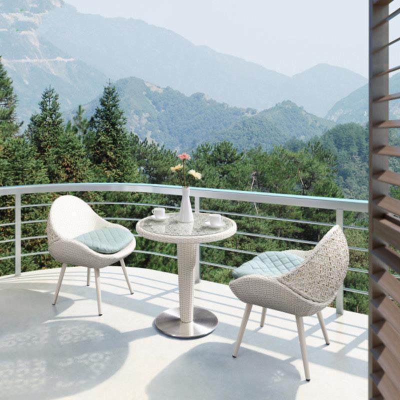 外简24-2-28-约椅家具三户件藤套阳台桌椅室外阳光藤房编时尚露台