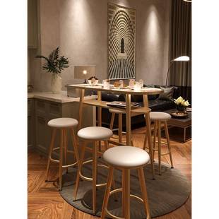 靠墙吧台桌家用小户型客餐厅隔断意创阳台靠窗式 一体厨房桌DAV高