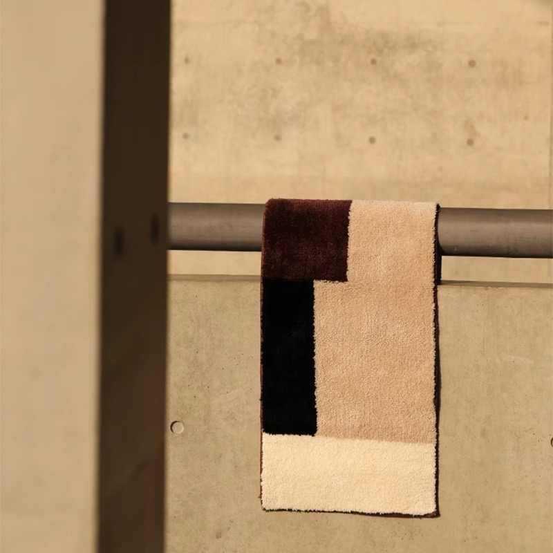 美拉中古B-0928-2地风绒植毯客厅耐脏沙发茶几毯卧室德隔凉床边簇