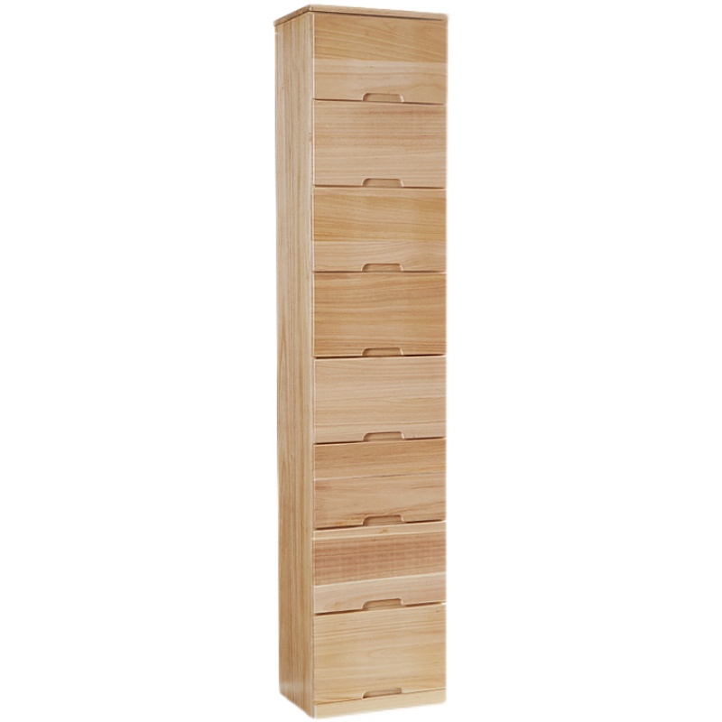 定制35深薄f多层抽屉式收纳柜整体免安装杂物整理储物实木高五斗