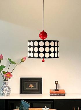 vintage22150中古波奶风餐厅吊灯法式复古点艺格子吧台油餐桌灯c