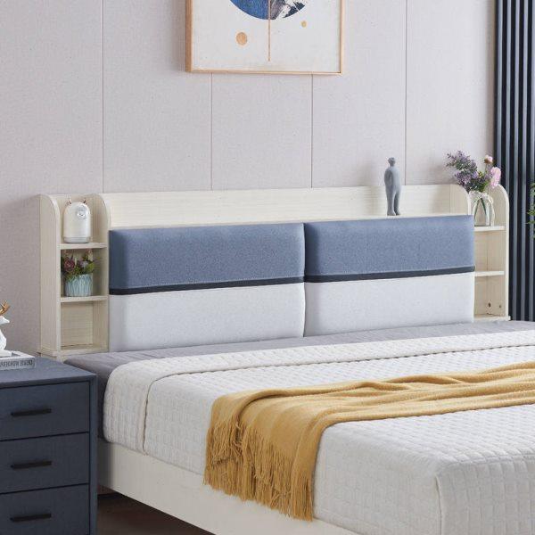 床头实木软包靠背板落地储物多功能置物架科技布单独床头新款定制,住宅家具,床架/床板,淘宝优惠券,粉丝福利购,淘宝优惠卷