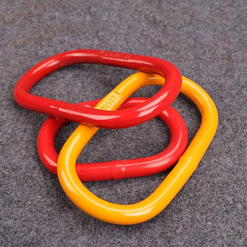 G80强力环/欧美式模锻起重长吊环/链条索具连接圆环/椭圆吊圈国标