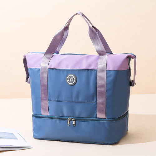 打工手提旅行包女大容量待产收z纳袋子轻便可套拉杆箱登机短途行