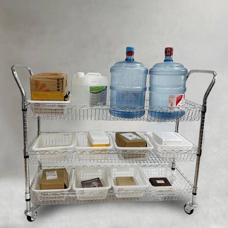电商仓库拣货车分拣车配货车物料车间置物架周转车深网捡货手推车