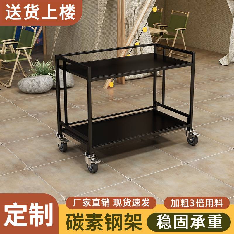 夜市移动烧烤淀粉肠摆摊小推车可折叠桌子餐小吃出地摊位架轮专用