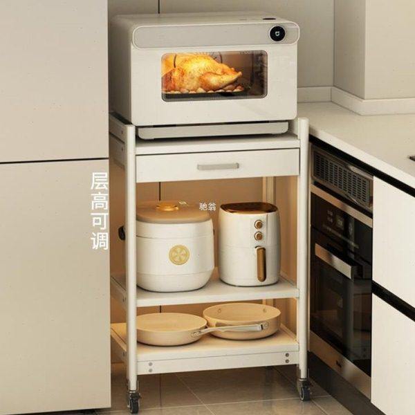 c！三层厨房微波炉置物架大尺寸烤箱电饭锅收纳架多功能落地多层,厨房/烹饪用具,微波炉置物架,淘宝优惠券,粉丝福利购,淘宝优惠卷