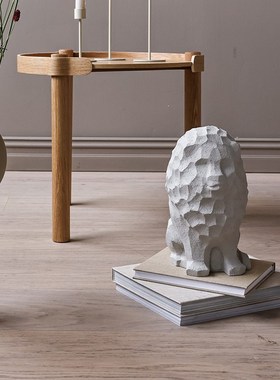 瑞典Cooee Demsign 艺术雕塑狮子摆件客厅玄关书柜家居装饰品轻奢