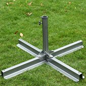 新款 加厚户外遮阳伞广告伞十字铁底座多功能伞座摆摊伞沙滩伞底座