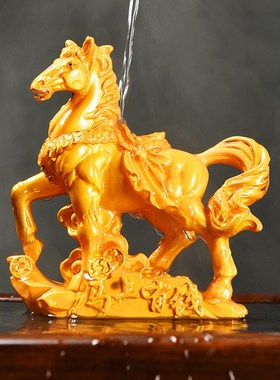 马上有钱茶几茶桌茶室桌面摆件客厅办公室家居装饰品Y茶宠可养变