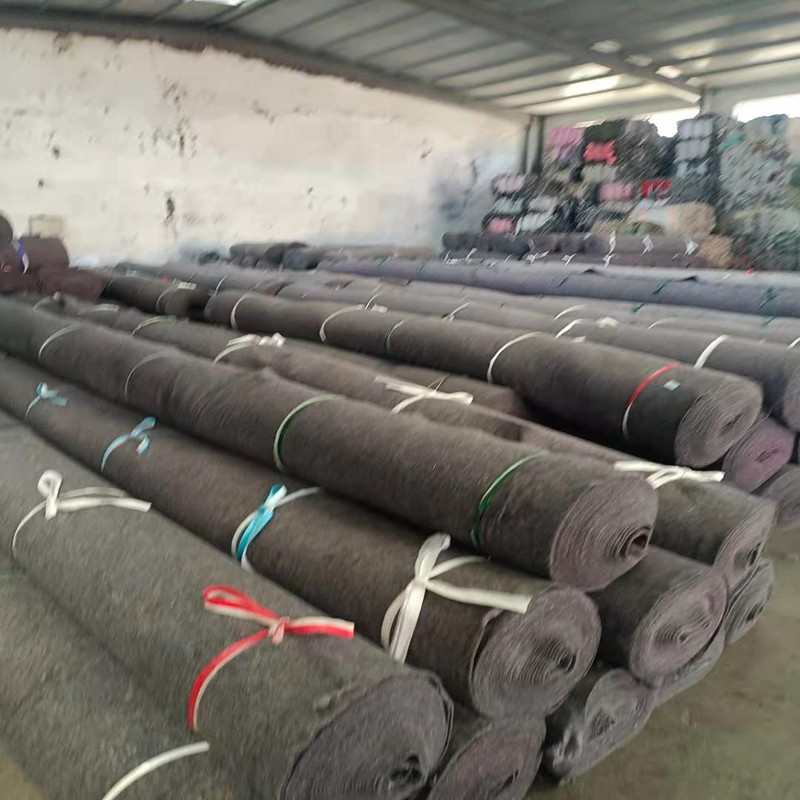 土工布滤水d毛毡布自粘工程布吸水毛毯养护毯毛毡垫建筑600g屋顶