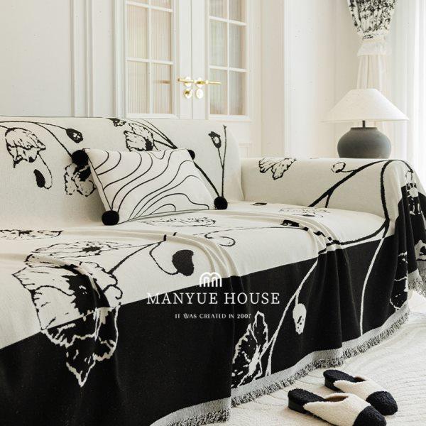 蔓越家 法式山茶 复古沙发巾盖布沙发套罩垫全包沙发垫一片式防尘,居家布艺,沙发套,淘宝优惠券,粉丝福利购,淘宝优惠卷