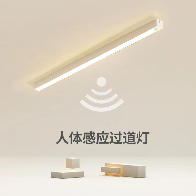 人体感应灯阳台灯条形过道灯创意长条led吸顶灯简约现代客厅灯具