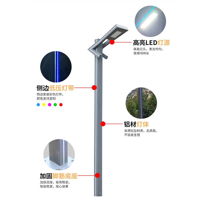铝型材灯庭院草坪灯led工厂7字路灯现代简约户外公园铝型材景观灯