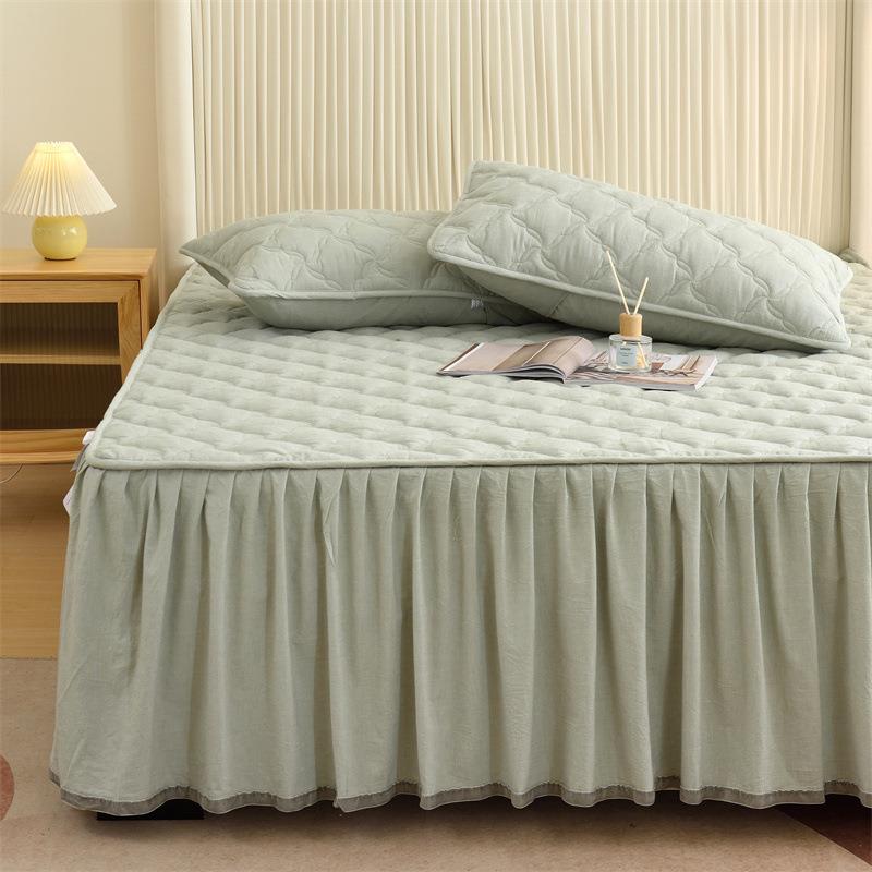 M2O8床裙单件2025年新款四季通用夹棉床裙罩床垫套三赵之李